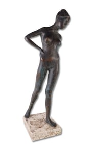 Robert Cook Bronze Sculpture, "Jenny Striding"