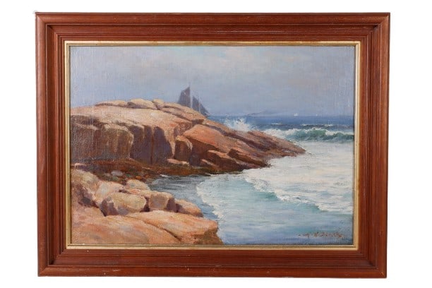 Augustus Buhler "Boat off the Coast" (1 of 4)