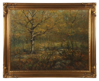 Henry Ward Ranger "Forest Interior with Figures"