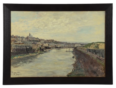Edmond Marie Petitjean "Port of Boulogne 1888"