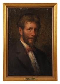 Henry E Kinney Self Portrait Painting