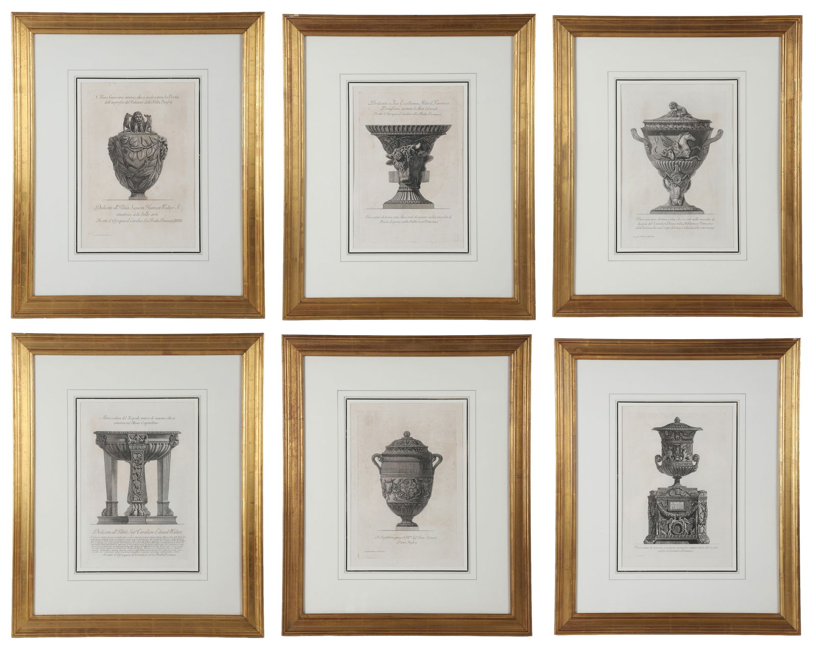 Giovanni Piranesi (6) Etchings Classical Vases (1 of 20)