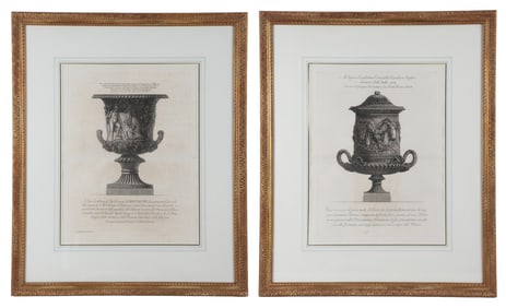 Giovanni Piranesi (2) Etchings Classical Vases