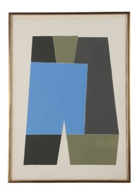 James Rosati 1967 Abstract Painting