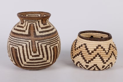 (2) Woven Baskets