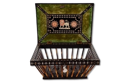 Matara Sri Lankan Inlaid Porcupine Quill Box