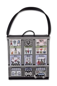 Lulu Guinness Satin Storefront Handbag