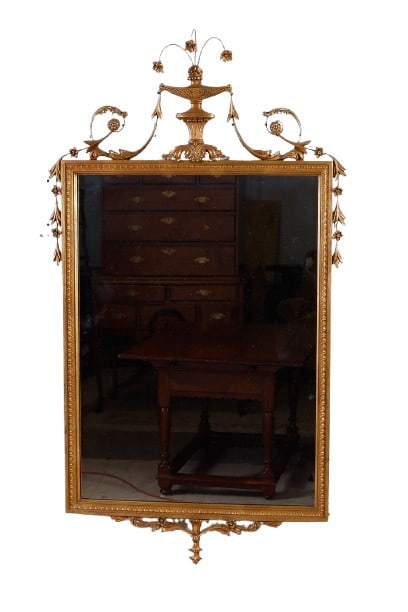 Neoclassical style gilded mirror (1 of 5)