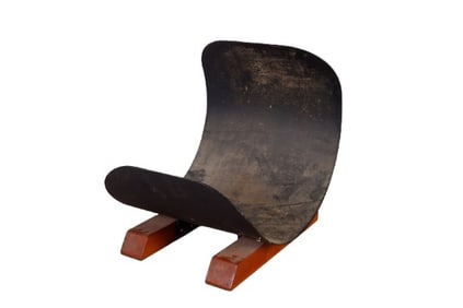 MCM style fireside log holder