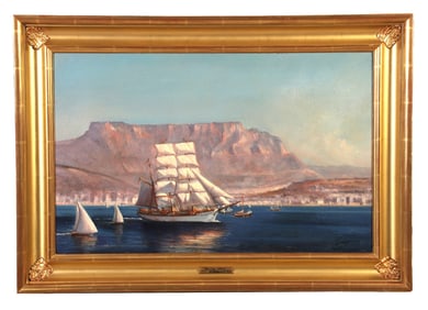 Peter Layne Arguimbau "Picton Castle Departs Cape Town"
