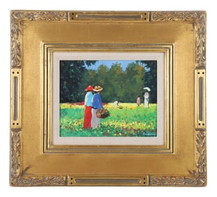 Robert Caulfield "Ladies Day in the Garden"