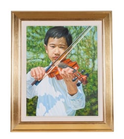 Greg Barkley "Young Violin Player"