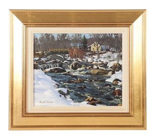 Ronal Parlin "Time Flows, Temple Stream, ME"