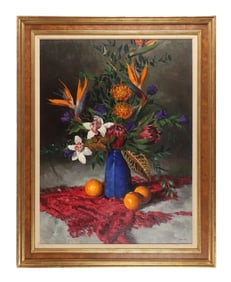 Gregory Hull "Still Life with Red Shawl"