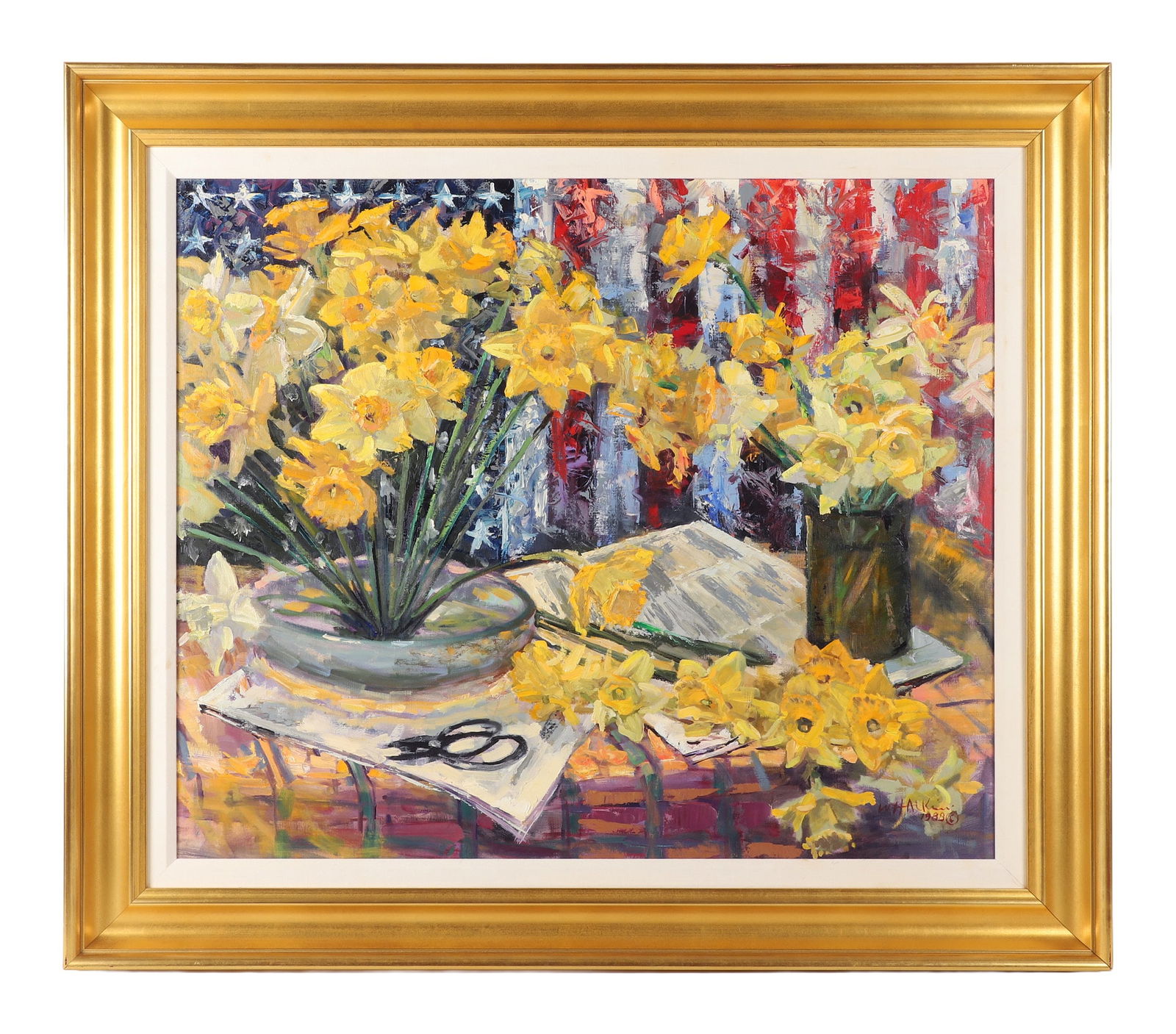 William Atkins "Daffodils & Flag" (1 of 4)