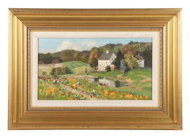 T M Nicholas "Pumpkin Harvest, New England"