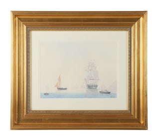 Timothy Thompson "U S Merchant on Brittany Coast"