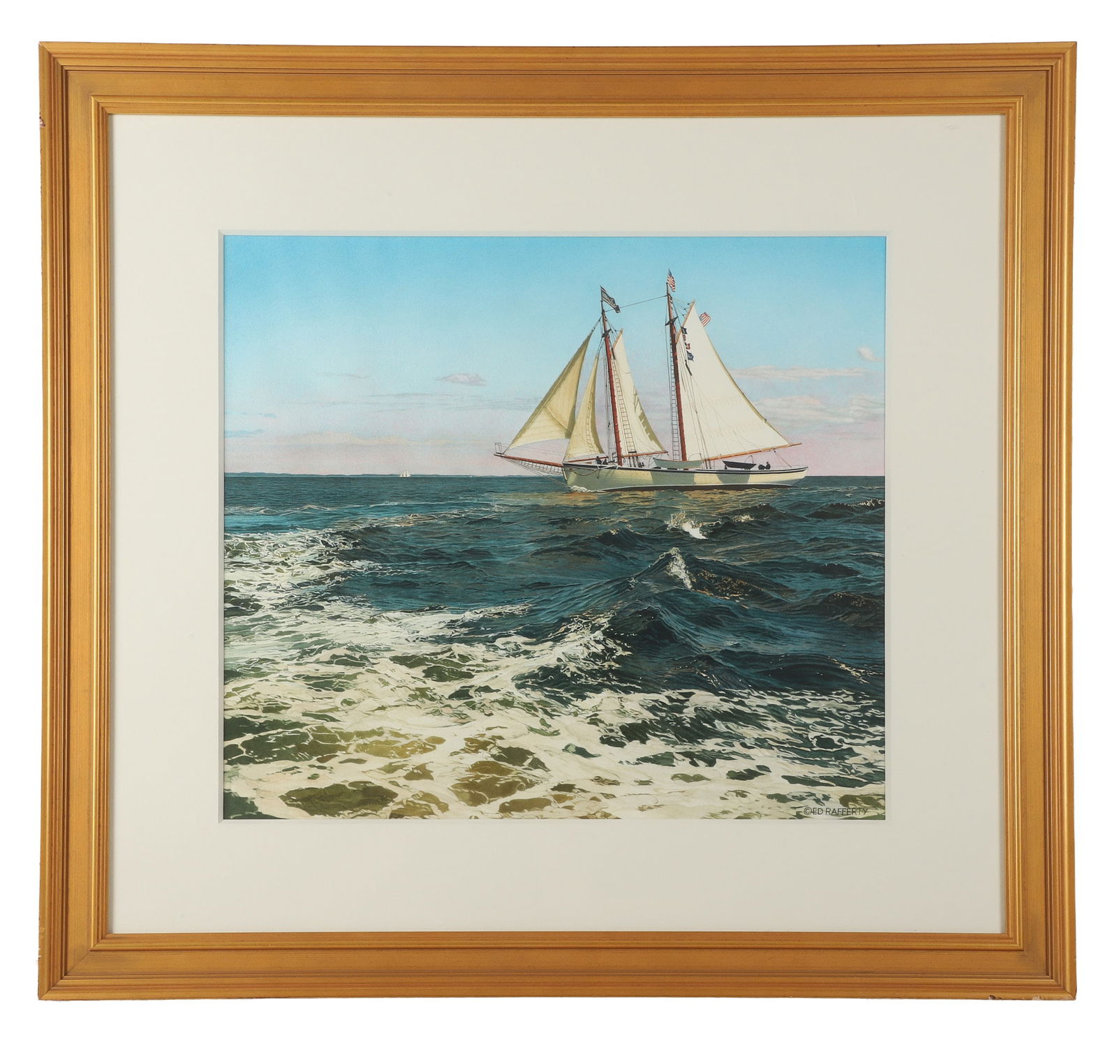 Ed Rafferty "Rough Seas, American Eagle" (1 of 5)