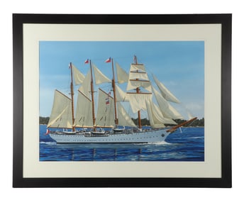 Thomas Newnam "Large Four Masted Sailing Vessel"
