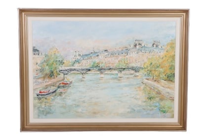 Louis Rosan "La Seine et le Louvre"