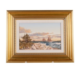 John Atwater "Schooners off Shipley Point, Maine"