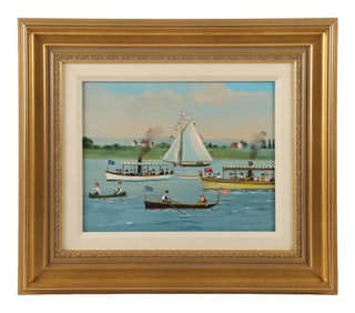 Sally Caldwell Fisher "Rusticators in the Lake Boats"