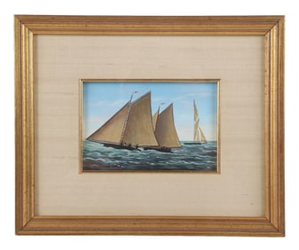 Blaikie Hines "Racing on Casco Bay, Maine"