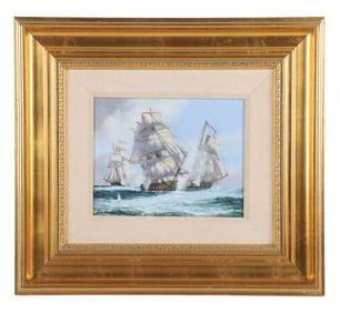 John Bentham-Dinsdale "Sea Battle Painting"