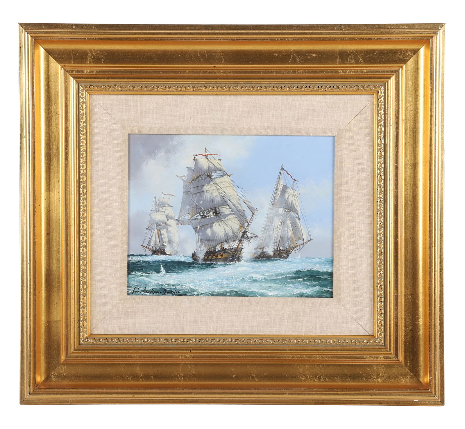 John Bentham-Dinsdale "Sea Battle Painting" (1 of 5)