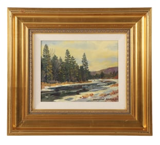Stapleton Kearns "Maine Winter Landscape"