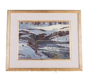 Stapleton Kearns "Arrangement in Rocks and Snow"