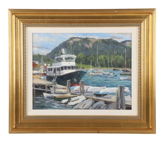 Stefan Pastuhov "View from the Yacht Club, Camden ME"