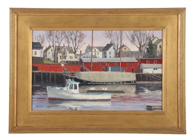 Stefan Pastuhov "The Red Stripe, Camden Harbor"