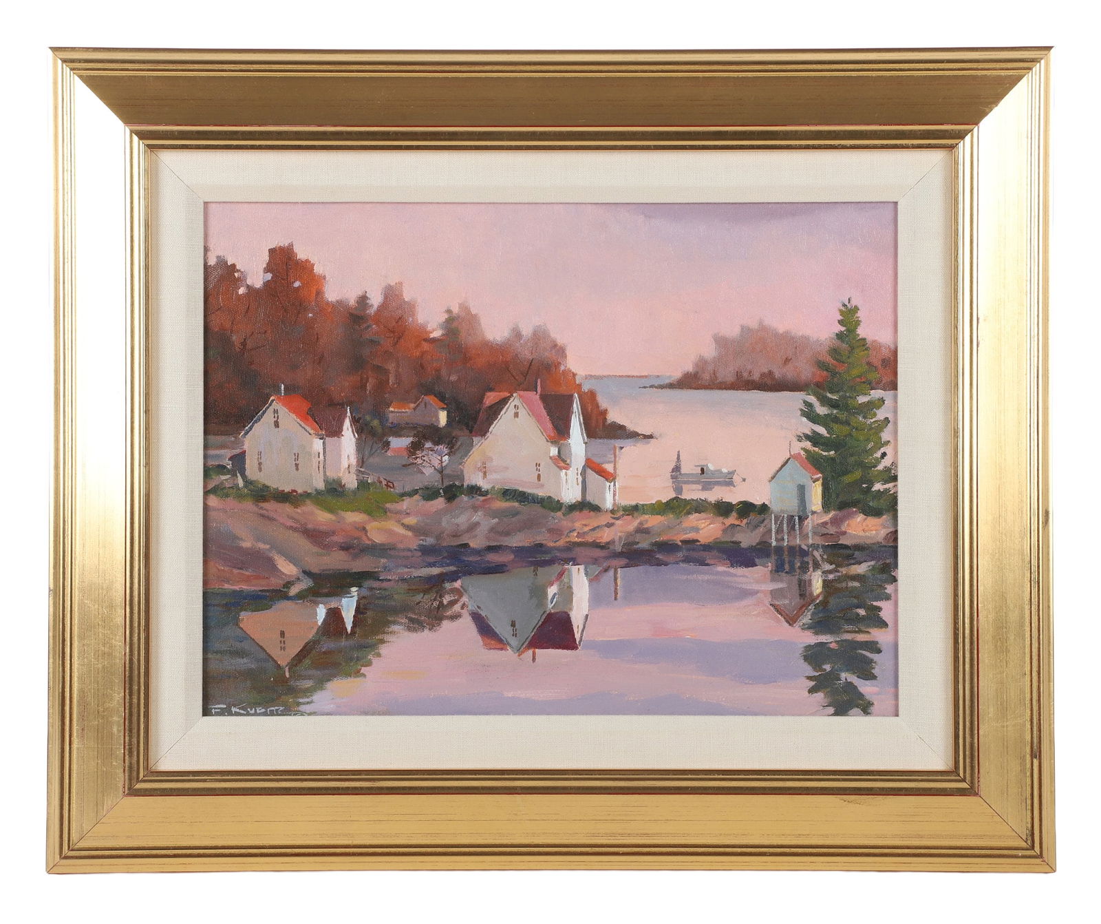 Frederick Kubitz "Cottages, East Boothbay, Maine" (1 of 6)