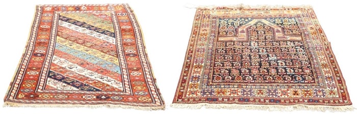 (2) Caucasian Kazak and Boteh Rugs