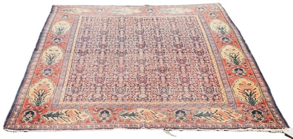 4'5" x 6'4" Antique Persian Senneh