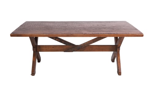 Polo Ralph Lauren Oak Farmhouse Trestle Table