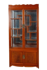 Asian style 3-piece display cabinet