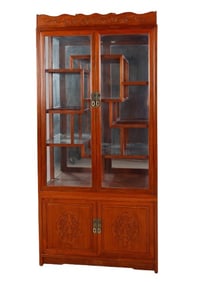 Asian style 3-piece display cabinet