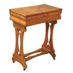 Bird's eye maple sewing/dressing table