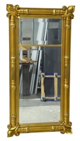 Attr. Isaac Platt gilded looking glass
