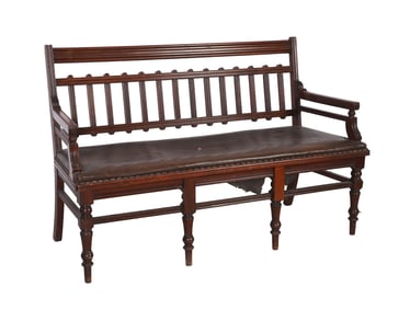 Victorian walnut settee