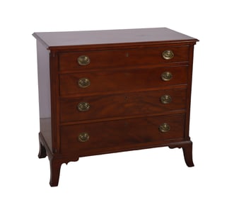 Hepplewhite style mahogany bachelor's chest