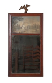 Antique Trumeau mirror