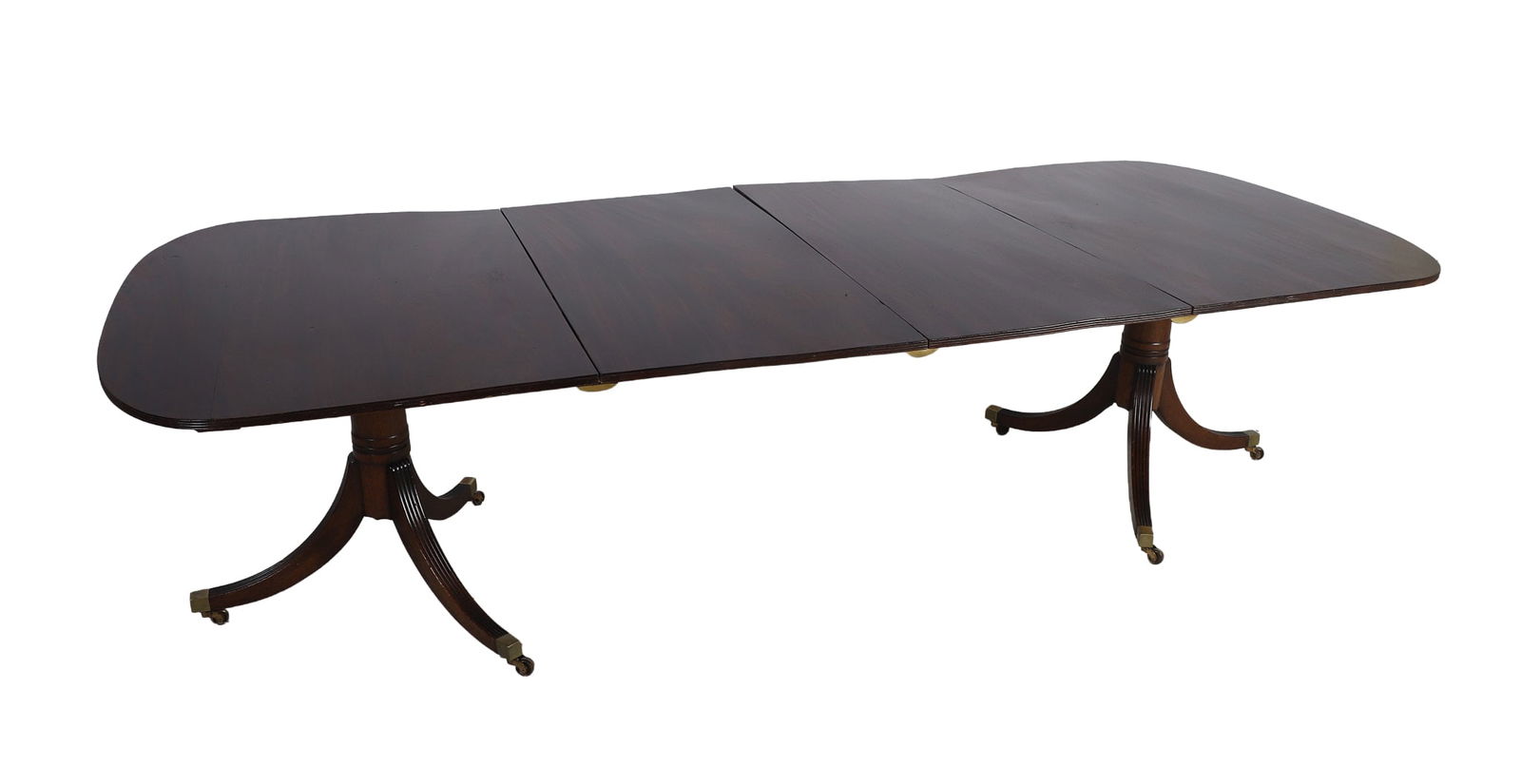 Regency style mahogany banquet table (1 of 11)