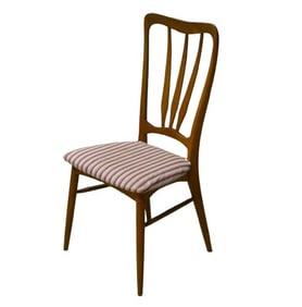 Danish teak Ingrid dining side chair by Niels Koefoed