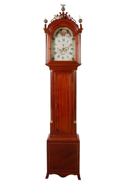 High Style Federal Mahogany Tall Case Clock (1 of 16)