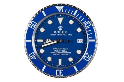 Clock Watch Dealer Display Rolex SMURF
