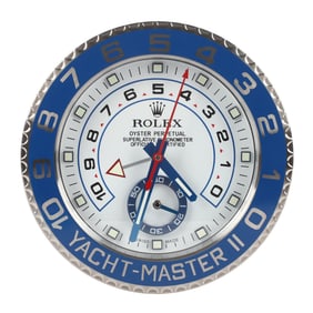 Clock Watch Dealer Display Rolex YAGHTMASTER II