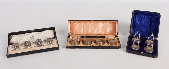 20th C Sterling Silver Place Card and Menu Holders
